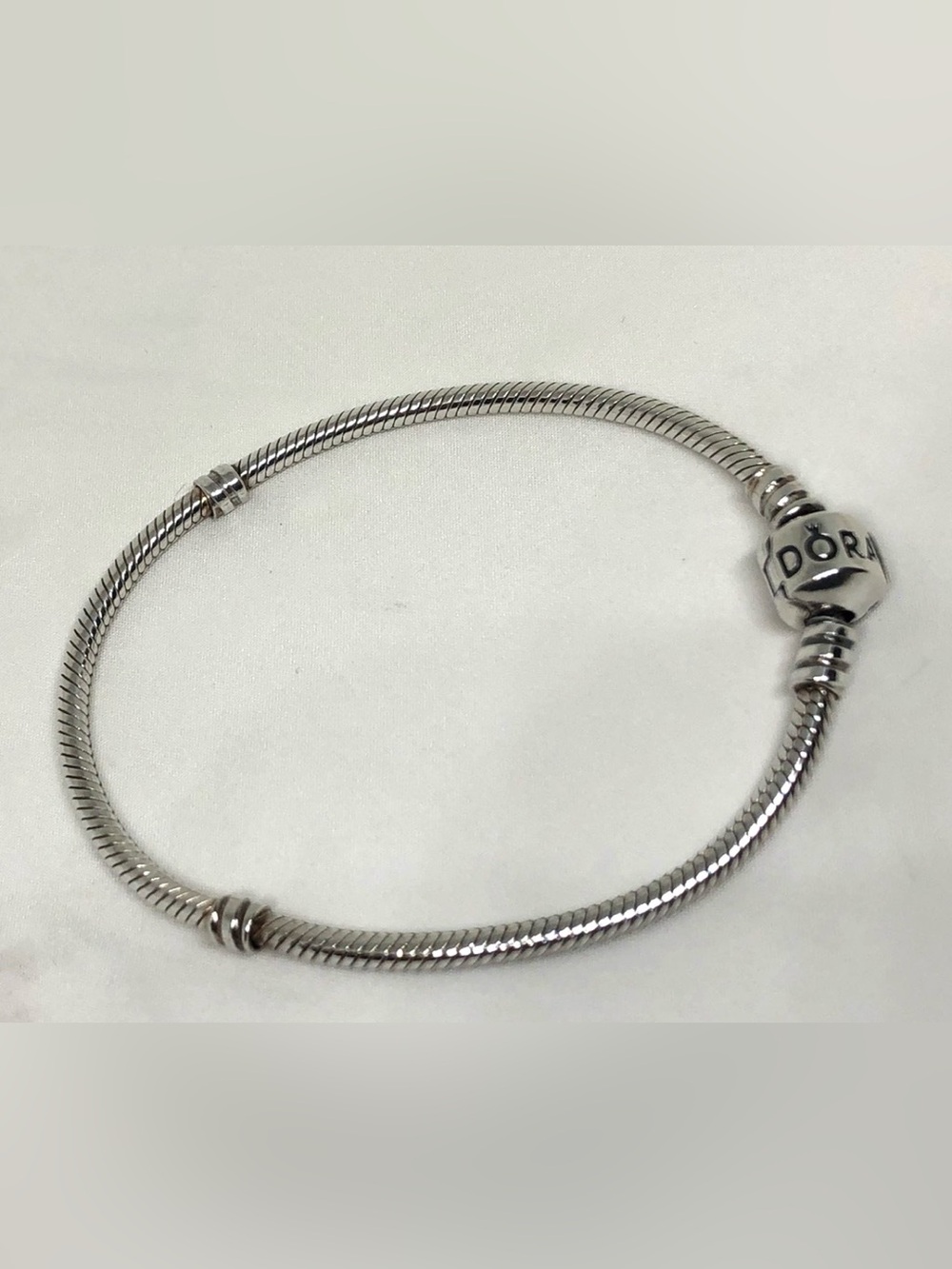 PANDORA Sterling Silver Barrel Clasp BRACELET